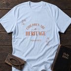 Children Are a Heritage Christian t-shirt in Light Blue — Psalm 127:3