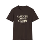 Cast Your Cares on Him — Classic Shirt | 1 Peter 5:7 Christian Apparel