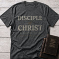 Disciple of Christ Christian t-shirt in Dark Heather — 3 Nephi 5:13