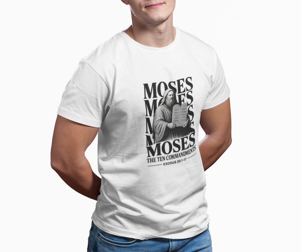 Moses & the Ten Commandments — Classic Shirt | Exodus 20 Christian Apparel