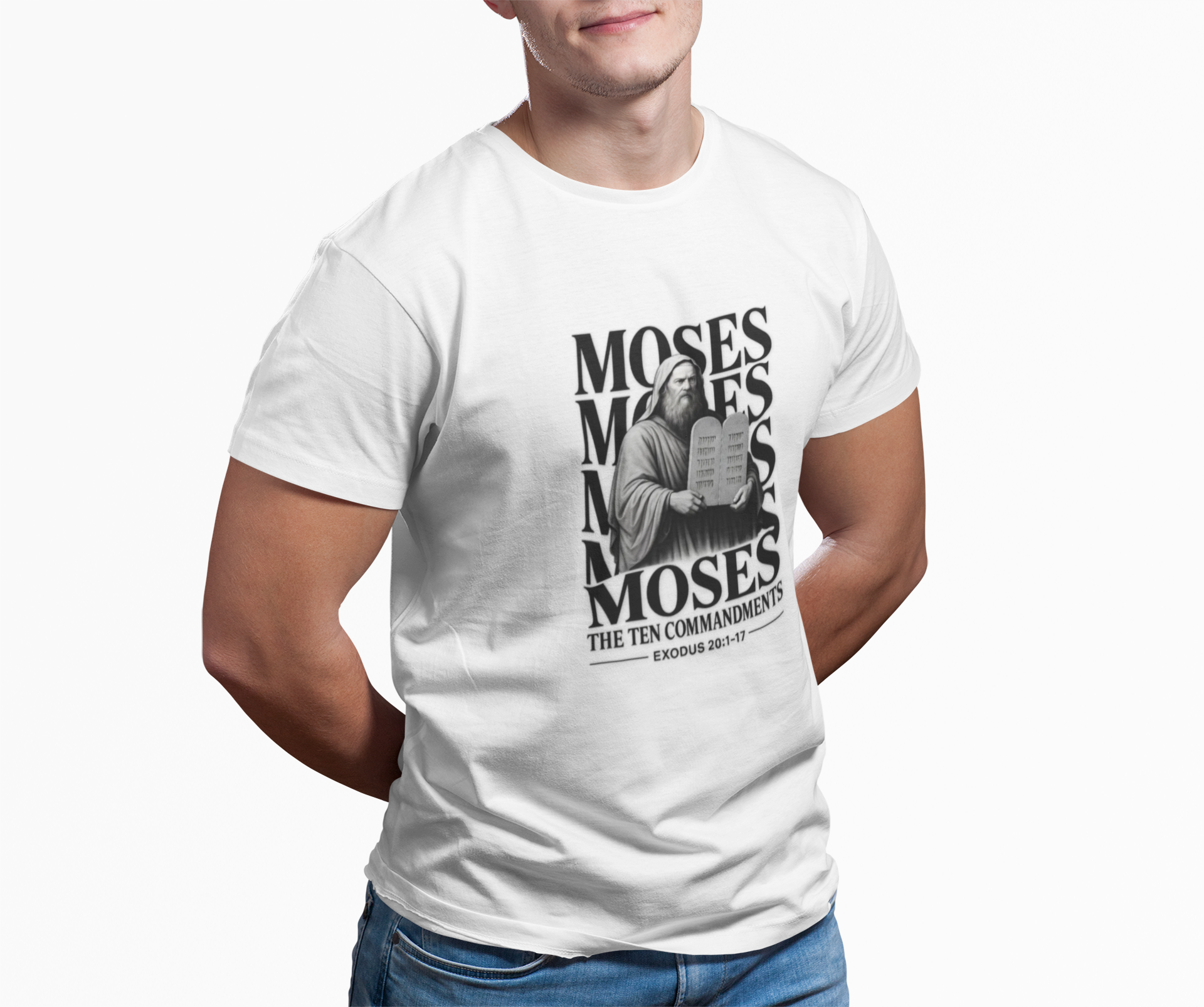 Moses & the Ten Commandments — Classic Shirt | Exodus 20 Christian Apparel