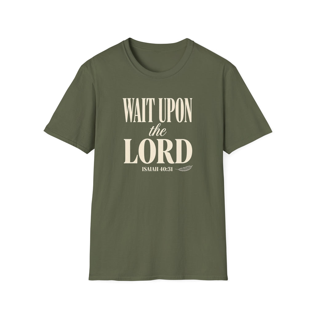 Wait Upon the Lord — Classic Shirt | Isaiah 40:31 Christian Apparel