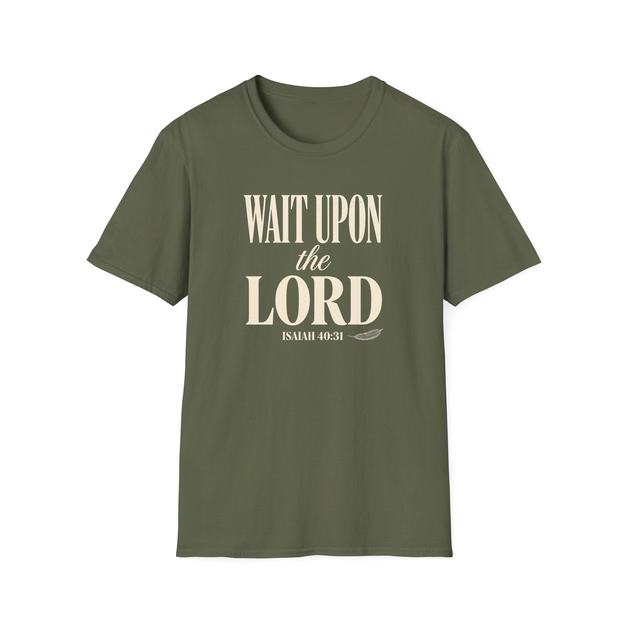 Wait Upon the Lord — Classic Shirt | Isaiah 40:31 Christian Apparel