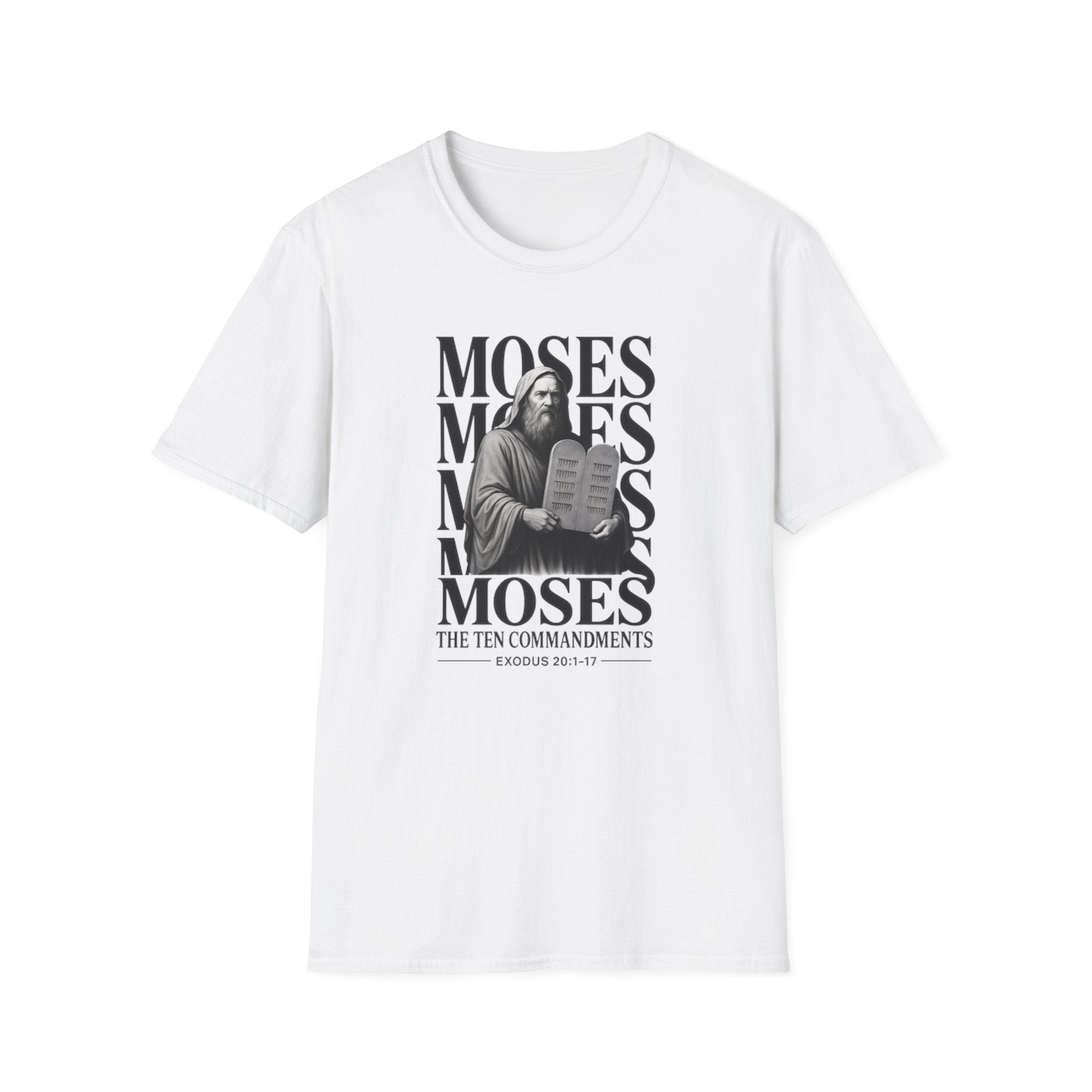 Moses & the Ten Commandments T-Shirt | Exodus 20 Christian Apparel