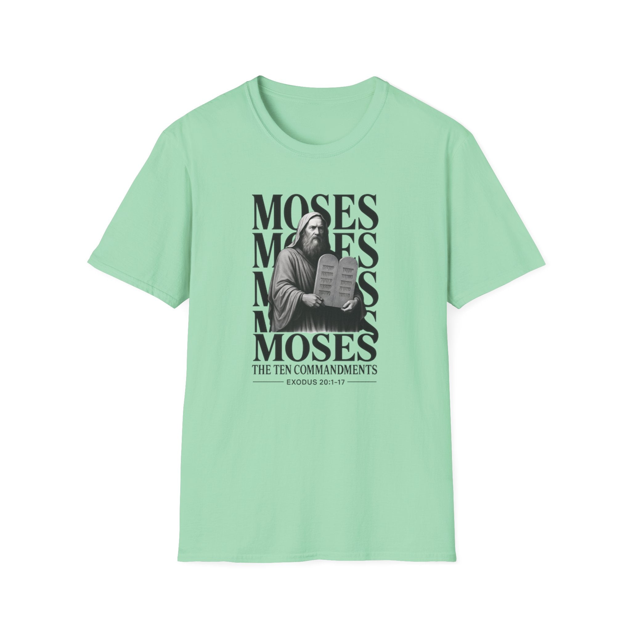Moses & the Ten Commandments T-Shirt | Exodus 20 Christian Apparel