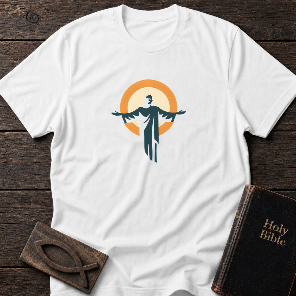 The Open Arms of Jesus Christian t-shirt in White