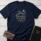 Stay Grounded Christian t-shirt in Navy