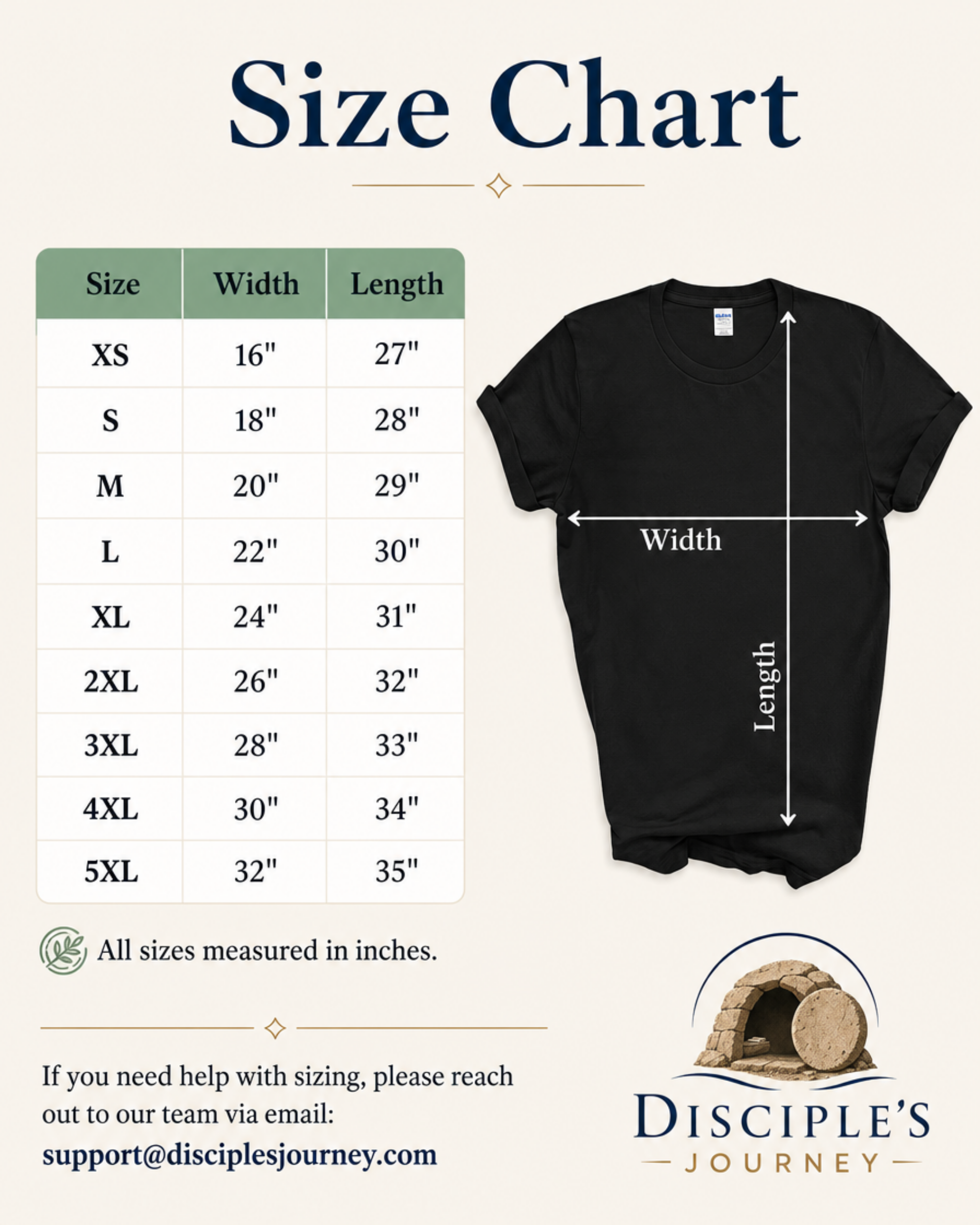 Gildan 64000 size chart (mobile 4:5)