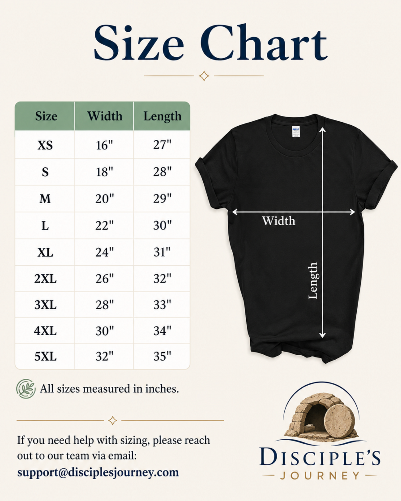 Gildan 64000 size chart (mobile 4:5)